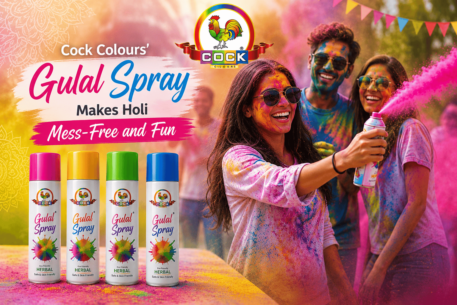 Gulal Spray: Mess-Free & Fun Holi