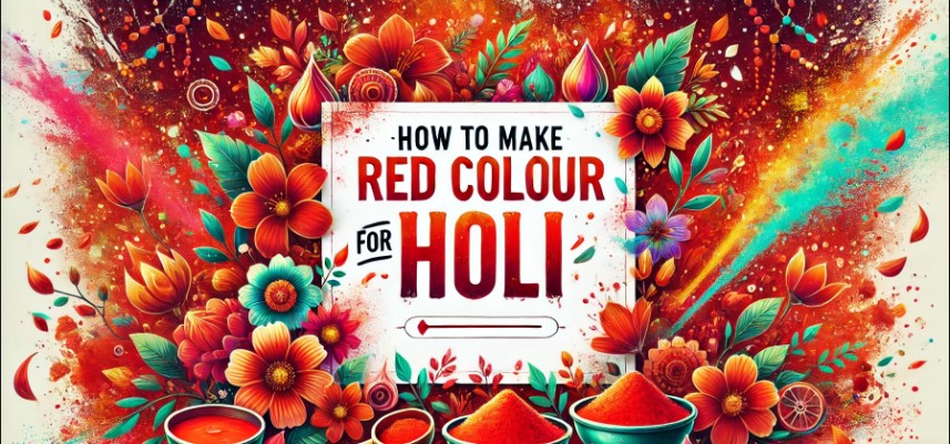 How to Make Red Colours for Holi